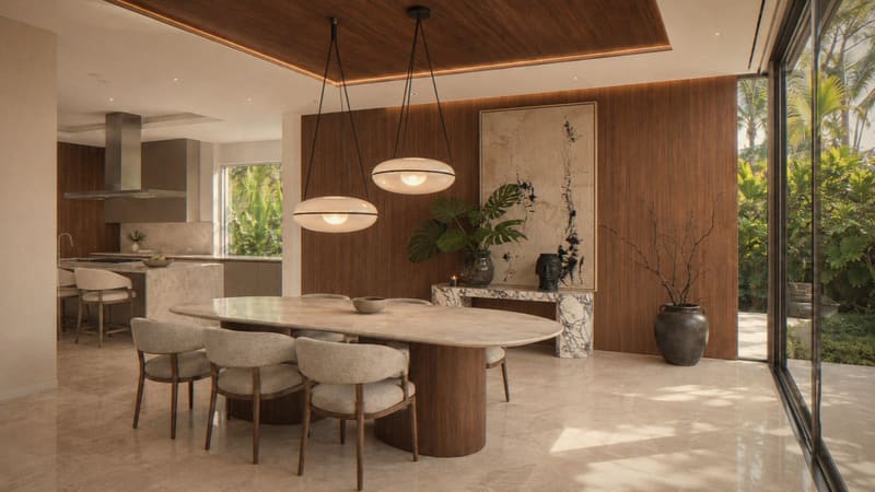 Miami Beach Residence dining room